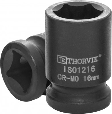 Thorvik IS01216 Головка торцевая ударная 1/2"DR, 16 мм IS01216