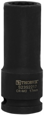 Thorvik S23S2217 Головка торцевая ударная глубокая 12-гранная 1/2"DR, 17 мм S23S2217